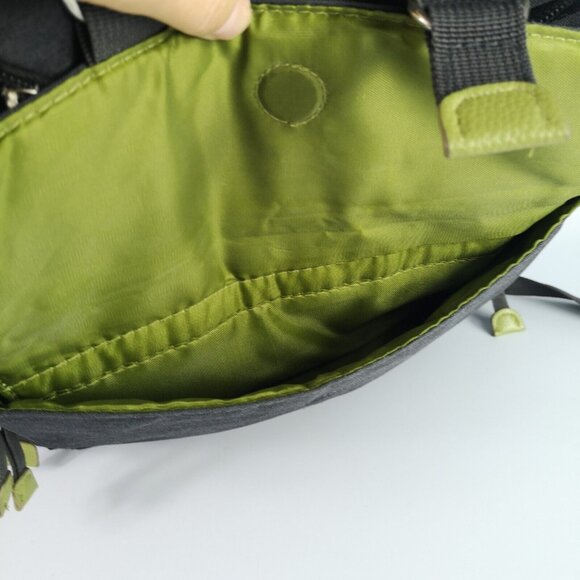 Eddie Bauer First Adventure Baby Diaper Bag Backpack Grey/Green w/changing mat - Picture 8 of 15